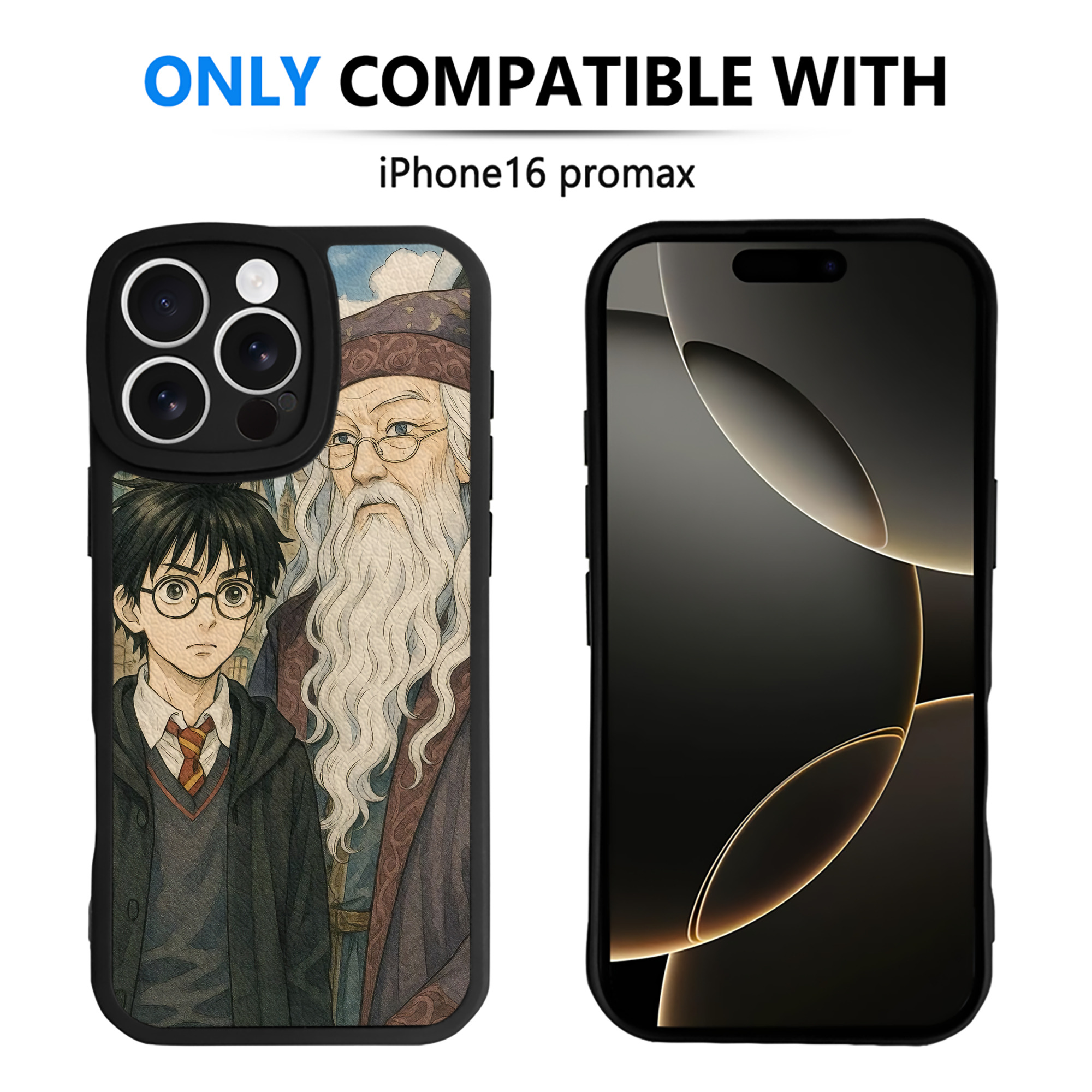 （画像用） Harry Potter ハリー・ポッターシリーズ 【iPhone 16シリーズ対応】シリコンスマホケース（レザー調） 材質：シリコン
